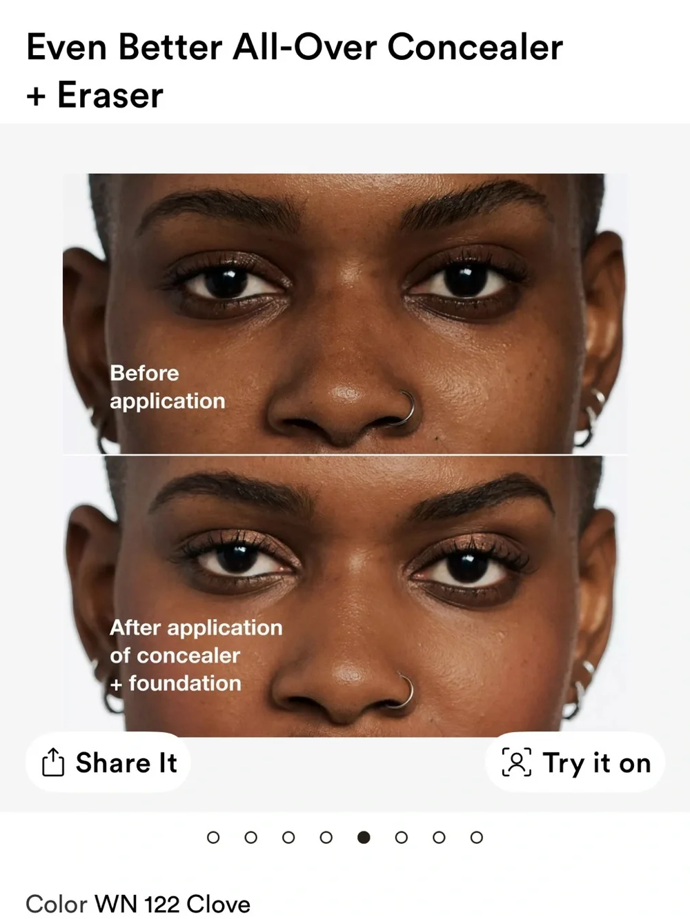 Clinique Even Better All-Over Concealer + Eraser — WN 122 Clove (Warm Brown)